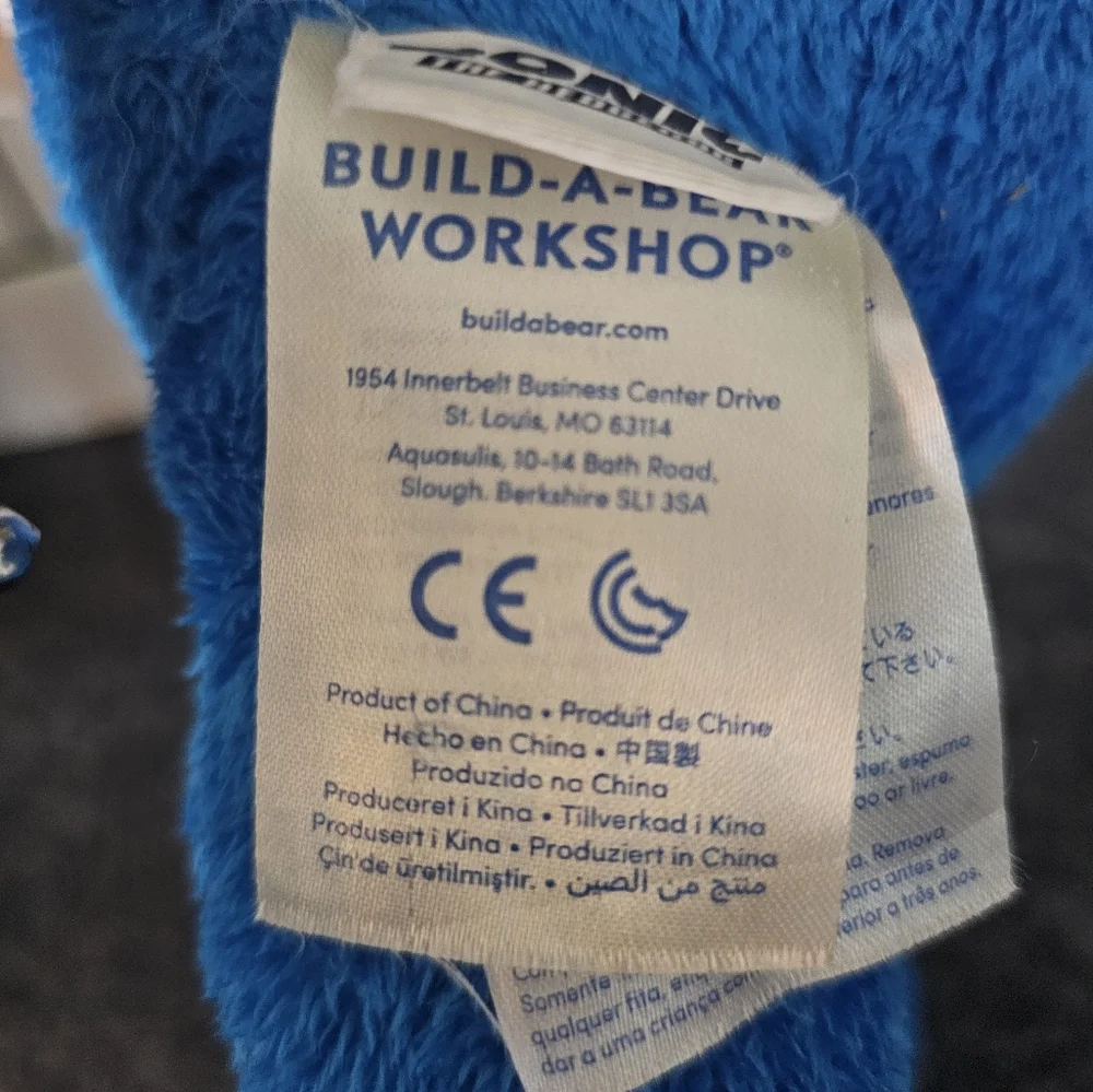 Build-A-Bear Sonic The Hedgehog‎ Movie 2019 Plush Gold Ring Broken Sound BAB